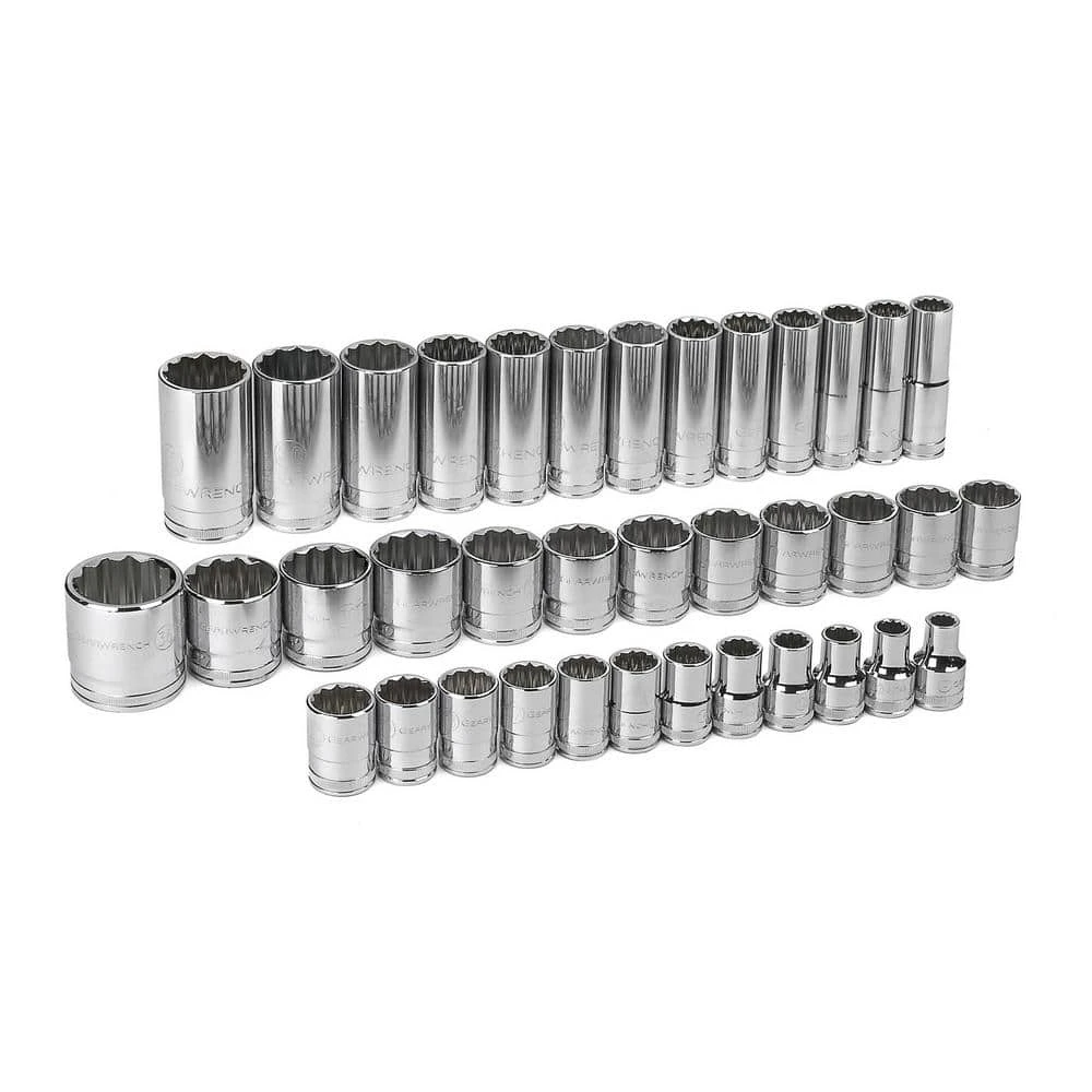 GEARWRENCH 1/2 in. Drive 12-Point Standard and Deep Metric Socket Set (37-Piece) 3 GEARWRENCH 1/2 in. Drive 12-Point Standard and Deep Metric Socket Set (37-Piece)