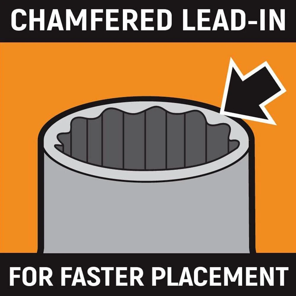 GEARWRENCH 1/2 in. Drive 12-Point Standard and Deep Metric Socket Set (37-Piece) 4 GEARWRENCH 1/2 in. Drive 12-Point Standard and Deep Metric Socket Set (37-Piece) - Image 2