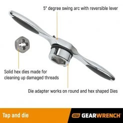 GEARWRENCH Ratcheting Tap and Die Set (114-Piece) -GEARWRENCH Sales gearwrench taps 82812 40 1000