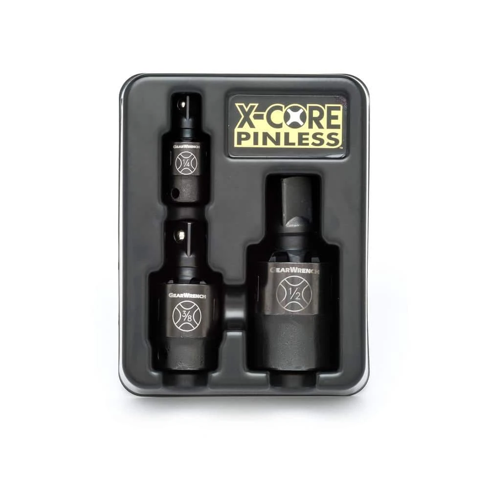 GEARWRENCH 1/4 in. 3/8 in. and 1/2 in. Drive Impact Universal Joint Pinless (3-Piece) 6 GEARWRENCH 1/4 in. 3/8 in. and 1/2 in. Drive Impact Universal Joint Pinless (3-Piece) - Image 4